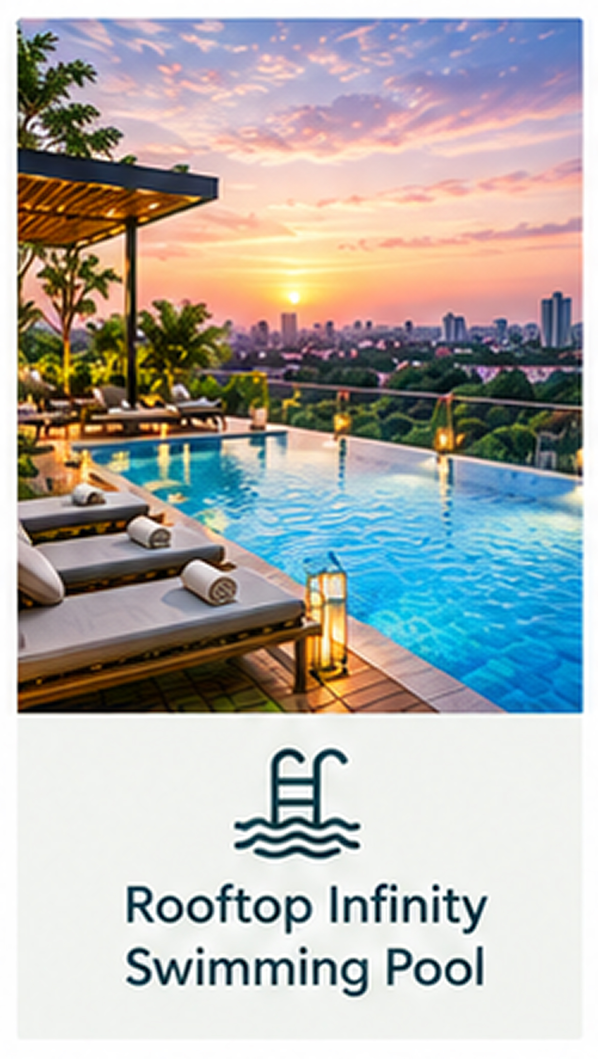 Rooftop Infinity Swimming Pool