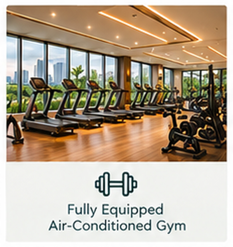 Fully Equipped Air-Conditioned Gym
