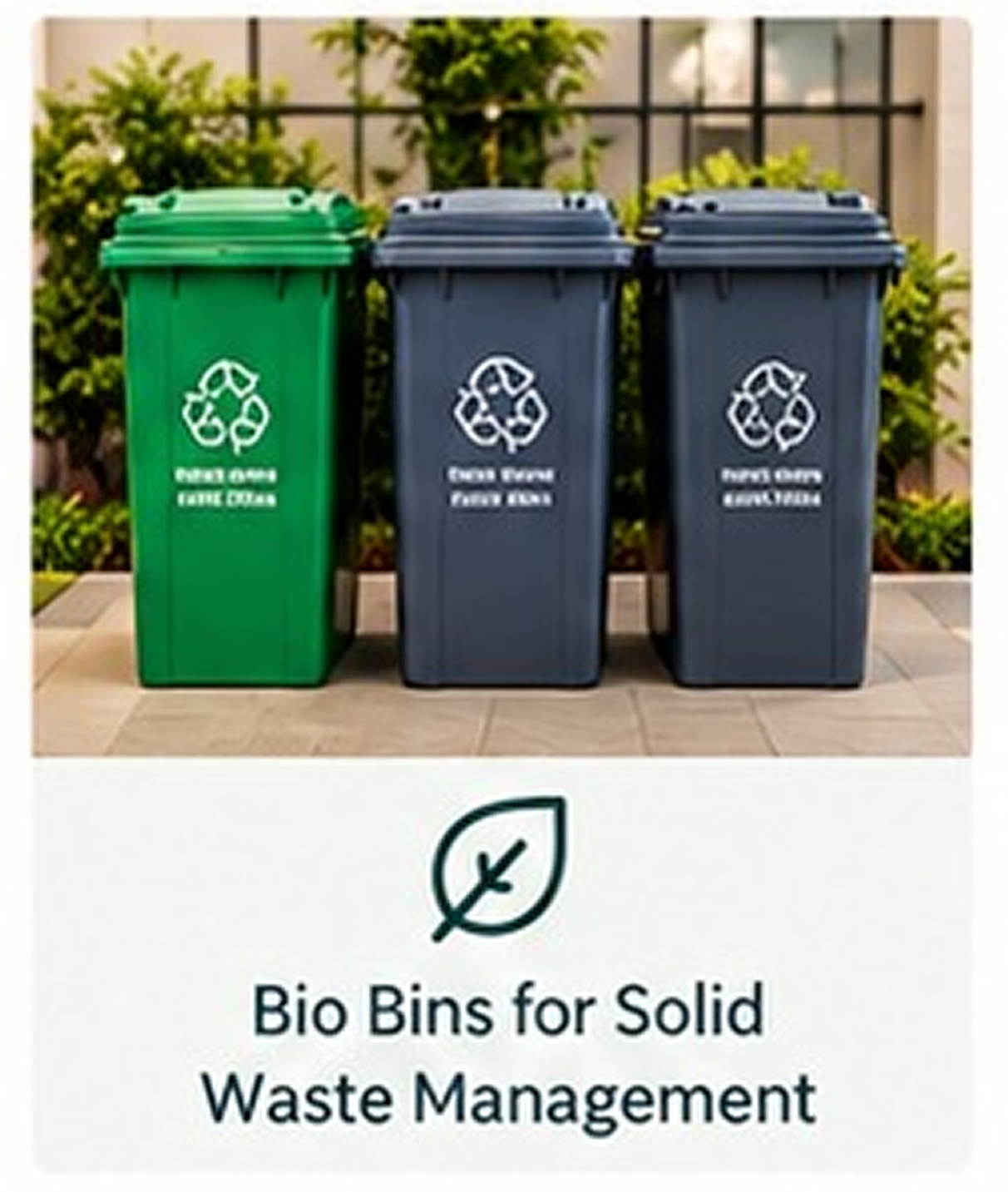 Bio Bins for Solid Waste Management
