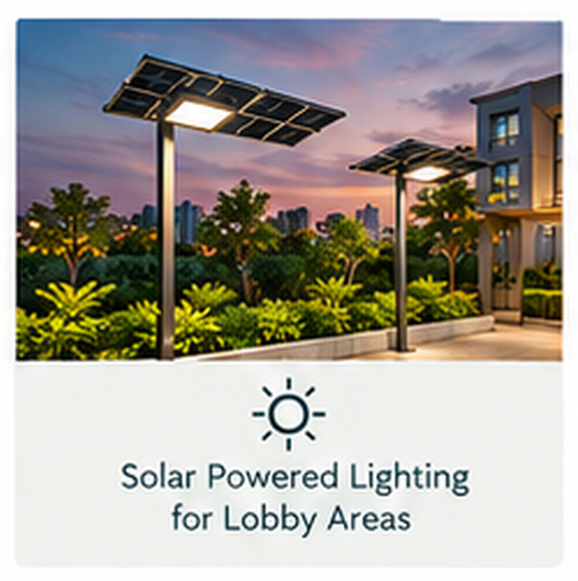 Solar Powered Lighting for Lobby Areas