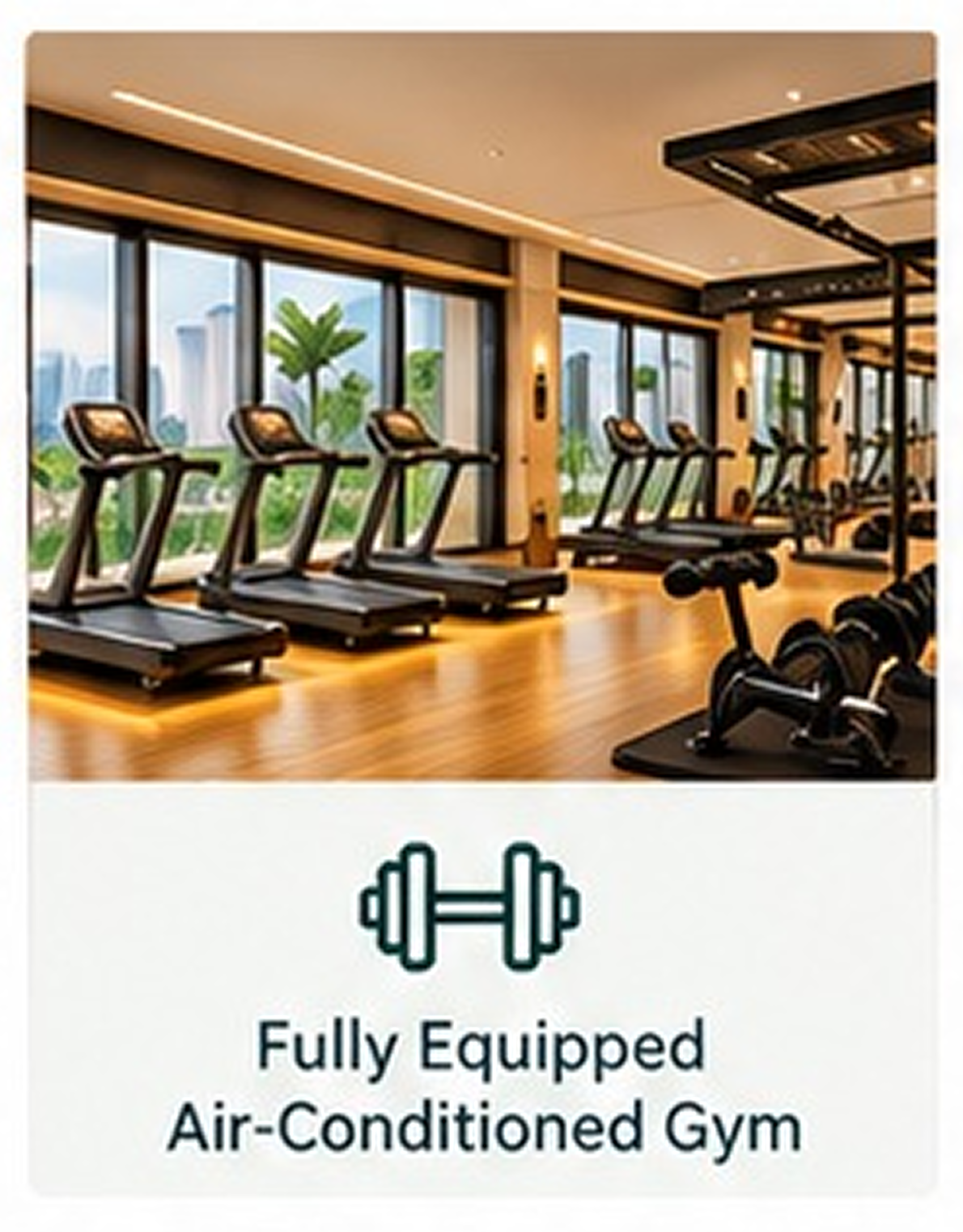 Fully Equipped Air Conditioned Gym