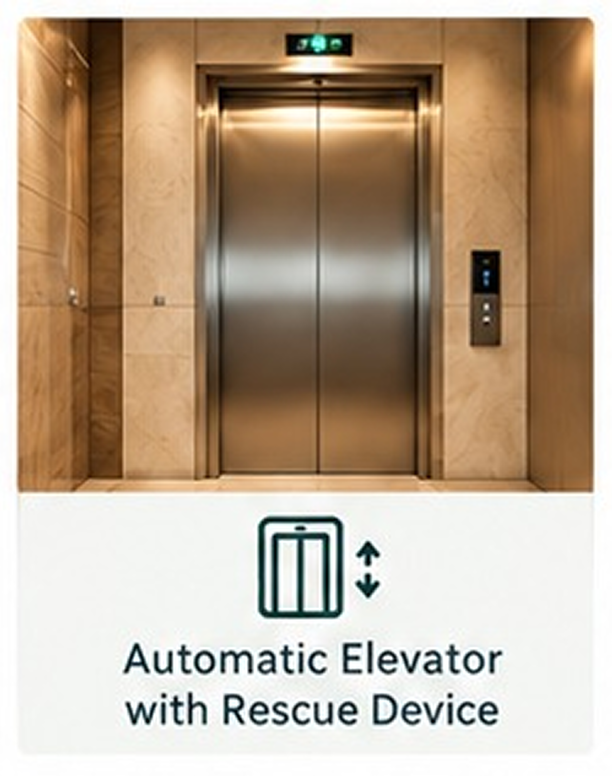 Automatic Elevator with Rescue Device