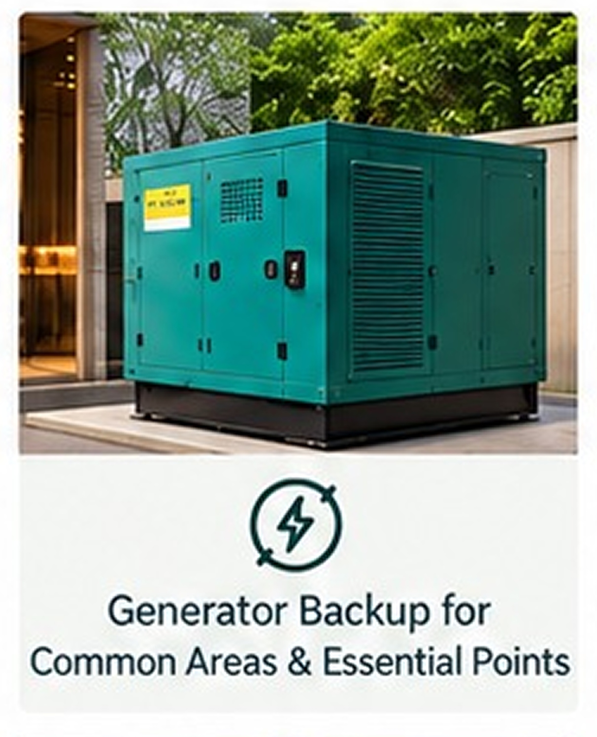 Generator Backup for Common Areas