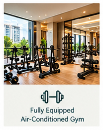 Fully Equipped Air-Conditioned Gym