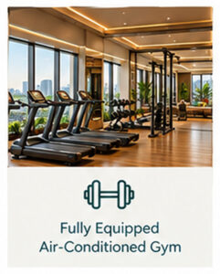 Fully Equipped Air-Conditioned Gym