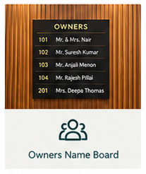 Owner's Name Board