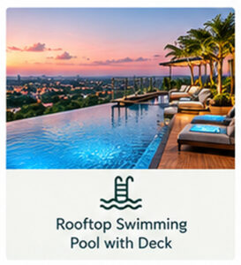 Rooftop Swimming Pool with Deck