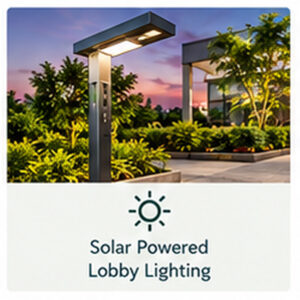 Solar Powered Lobby Lighting